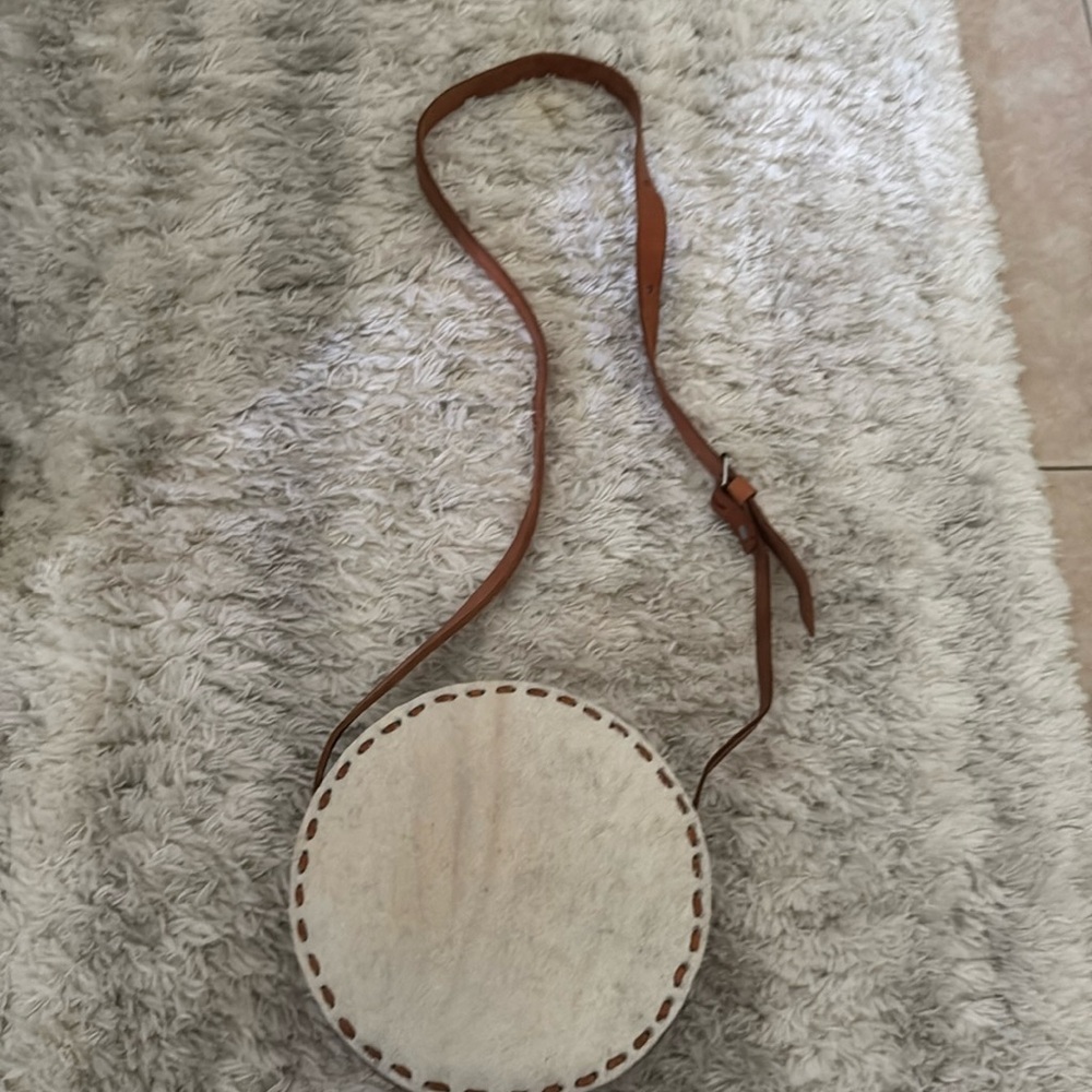 Real Leather and cow hide Purse